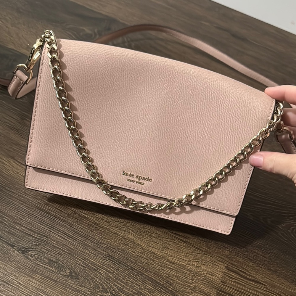 Kate Spade Pink Chain Shoulder Bag
